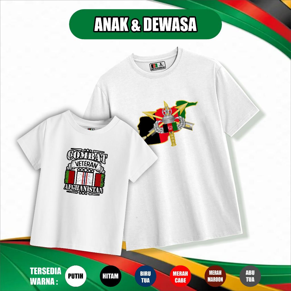 BAJU KAOS OLEH OLEH AFGHANISTAN, PAKAI TAG NEGARA ASAL BAHAN KATUN COMBED 30s SOUVENIR PREMIUM GIFT