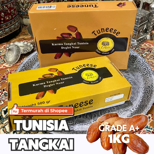 

Kurma Tunisia Tangkai 1kg 500g | Grade A Premium Termurah Tuneese Dates Import - Oleh Oleh Haji