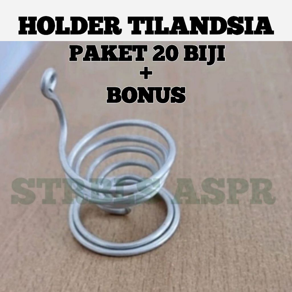 Penyangga Tilandsia _ Holder Tilandsia _ Pot Tilandsia Paket 20 Biji Bonus Ada
