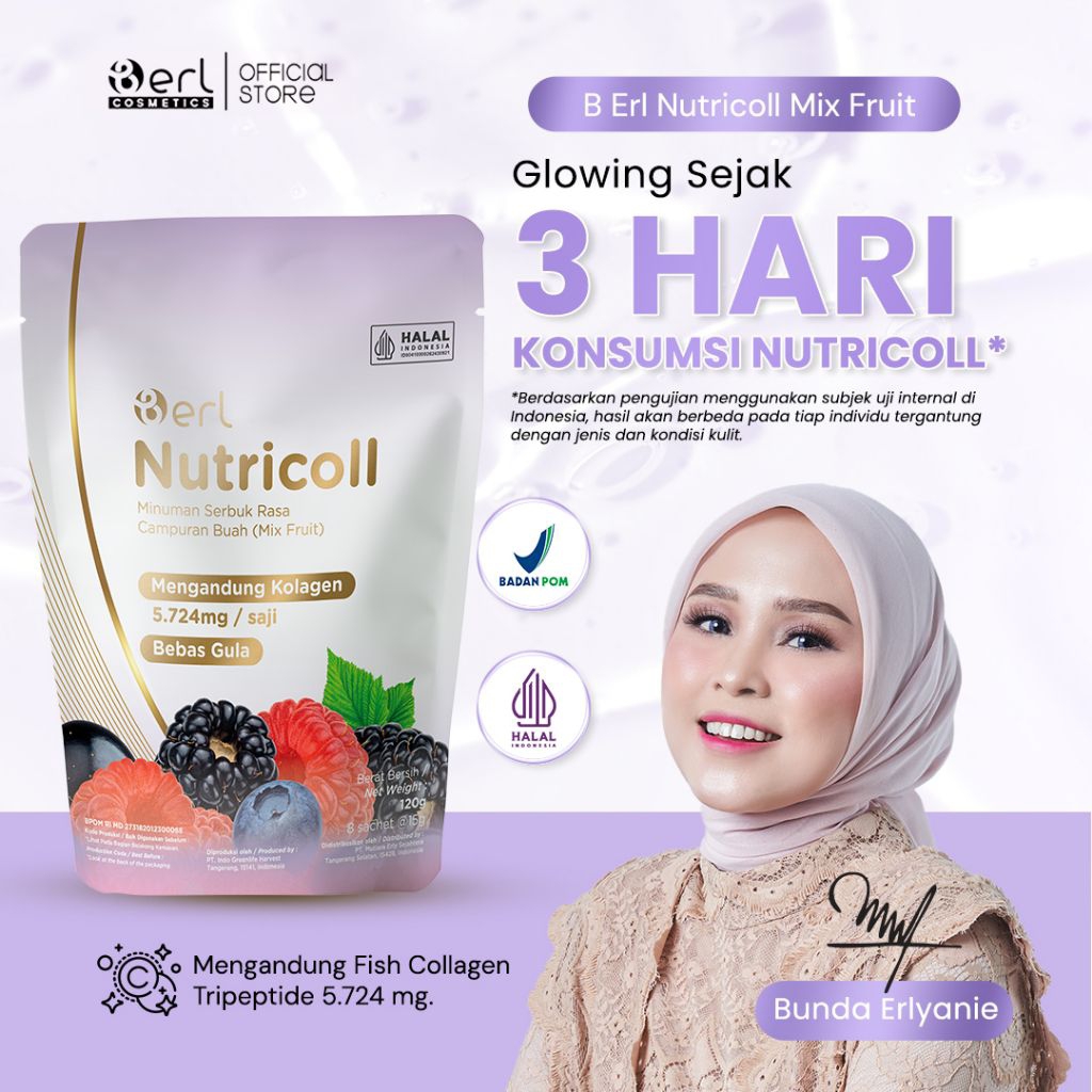 

B Erl Nutricoll Minuman Serbuk Kolagen Rasa Mixfruit by Berlcosmetics