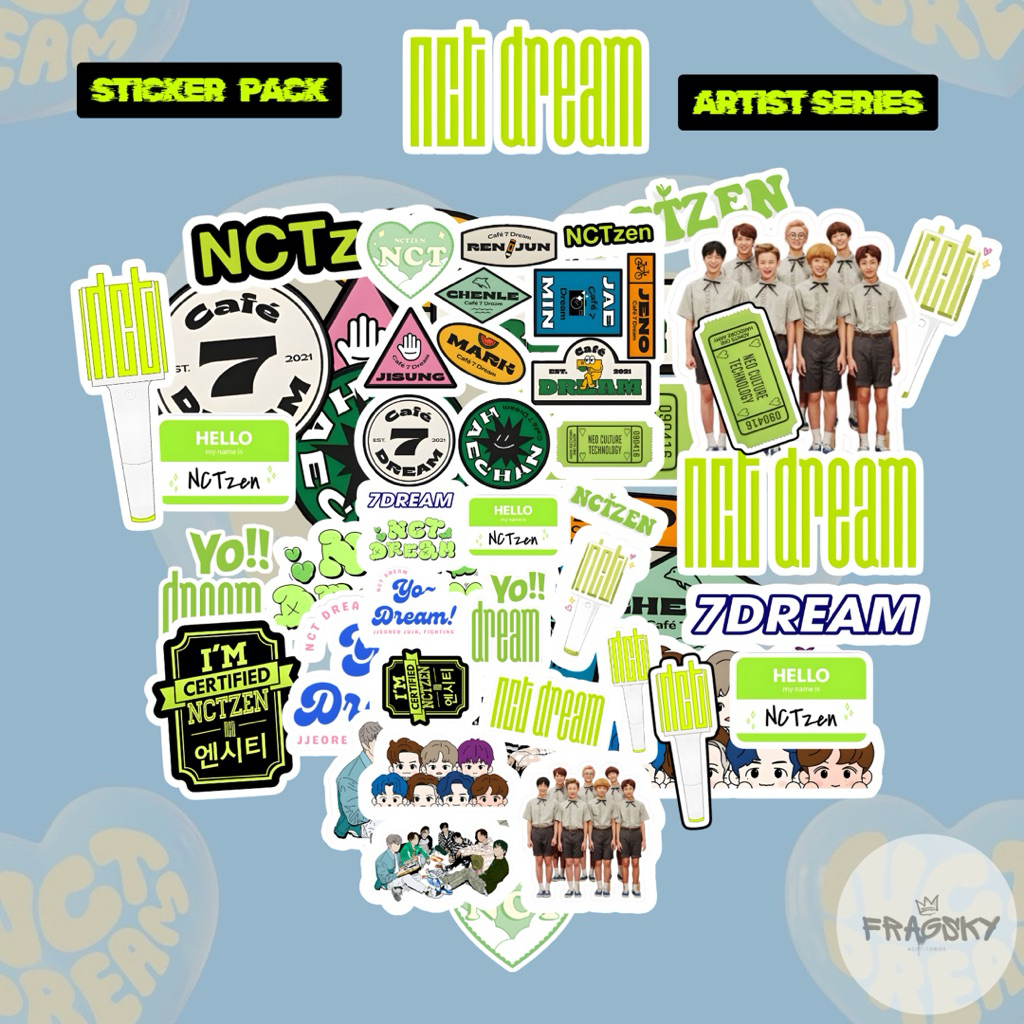 

Fragsky - 20&25 Pcs Sticker Spesial Series NCT DREAM Pack | Stiker Premium Laminasi Doff & Glossy