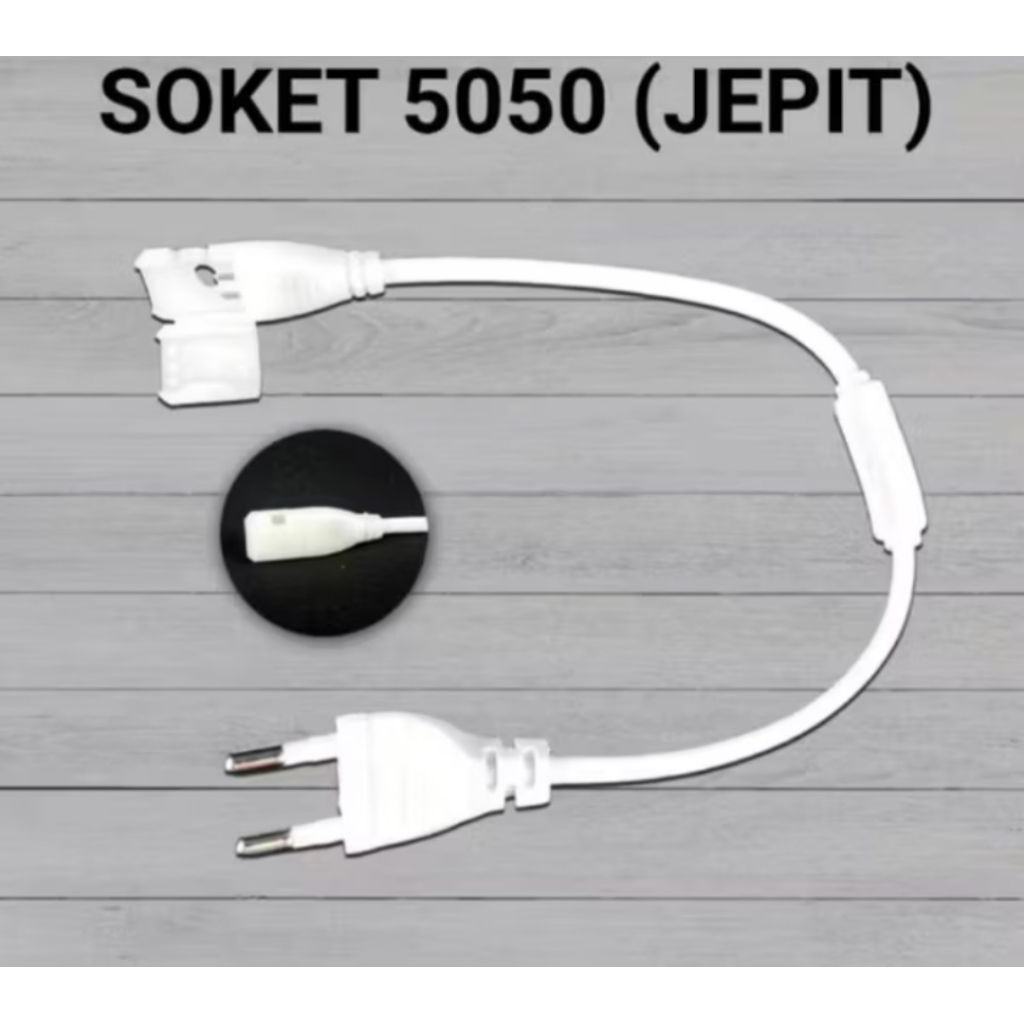 KABEL COLOKAN LAMPU LED STRIP MODEL JEPIT / SOCKET LAMPU LED STRIP SELANG