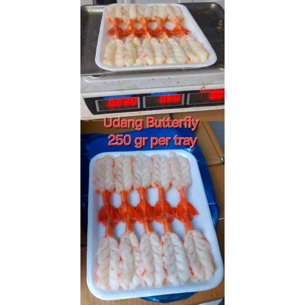 

Udang Kupas Butterfly 250 gr Premium