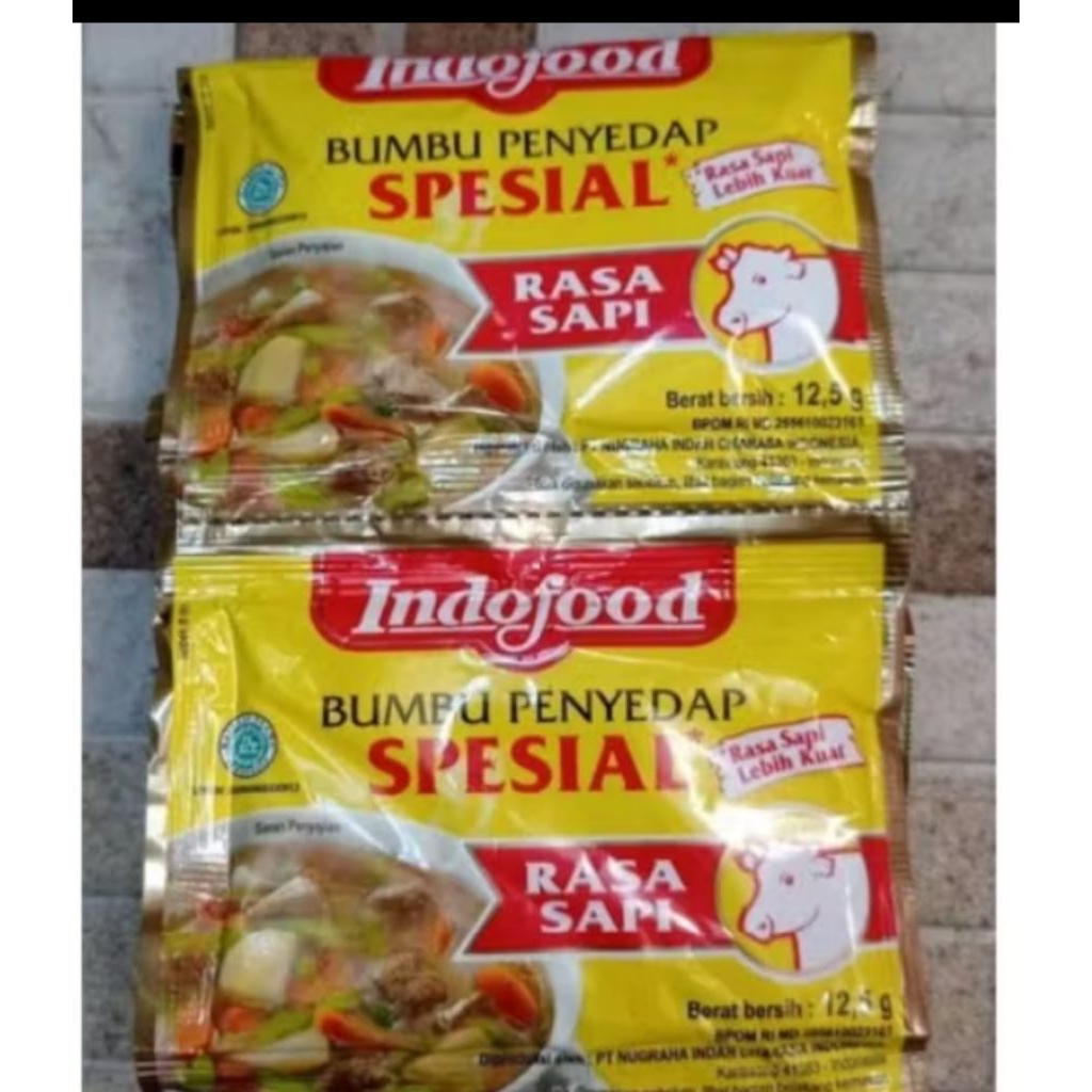 

bumbu kaldu indofood sapi 12.5gr per renceng 12 pcs