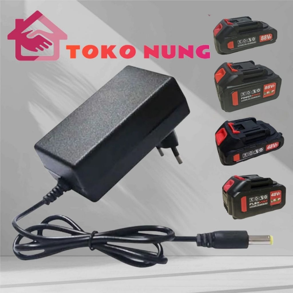 CHARGER BOR IMPACT WRENCH SUCN TOOLS 21V 48VF 88VF CASAN BOR IMPACT GERINDA BATERAI SUNC TOOLS UNIVE