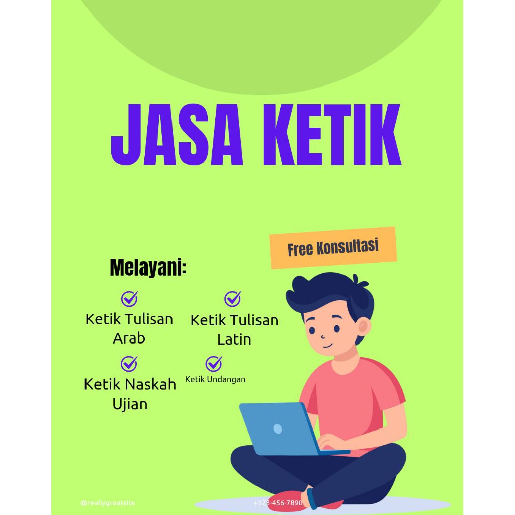 Jasa Ketik Latin dan Arab