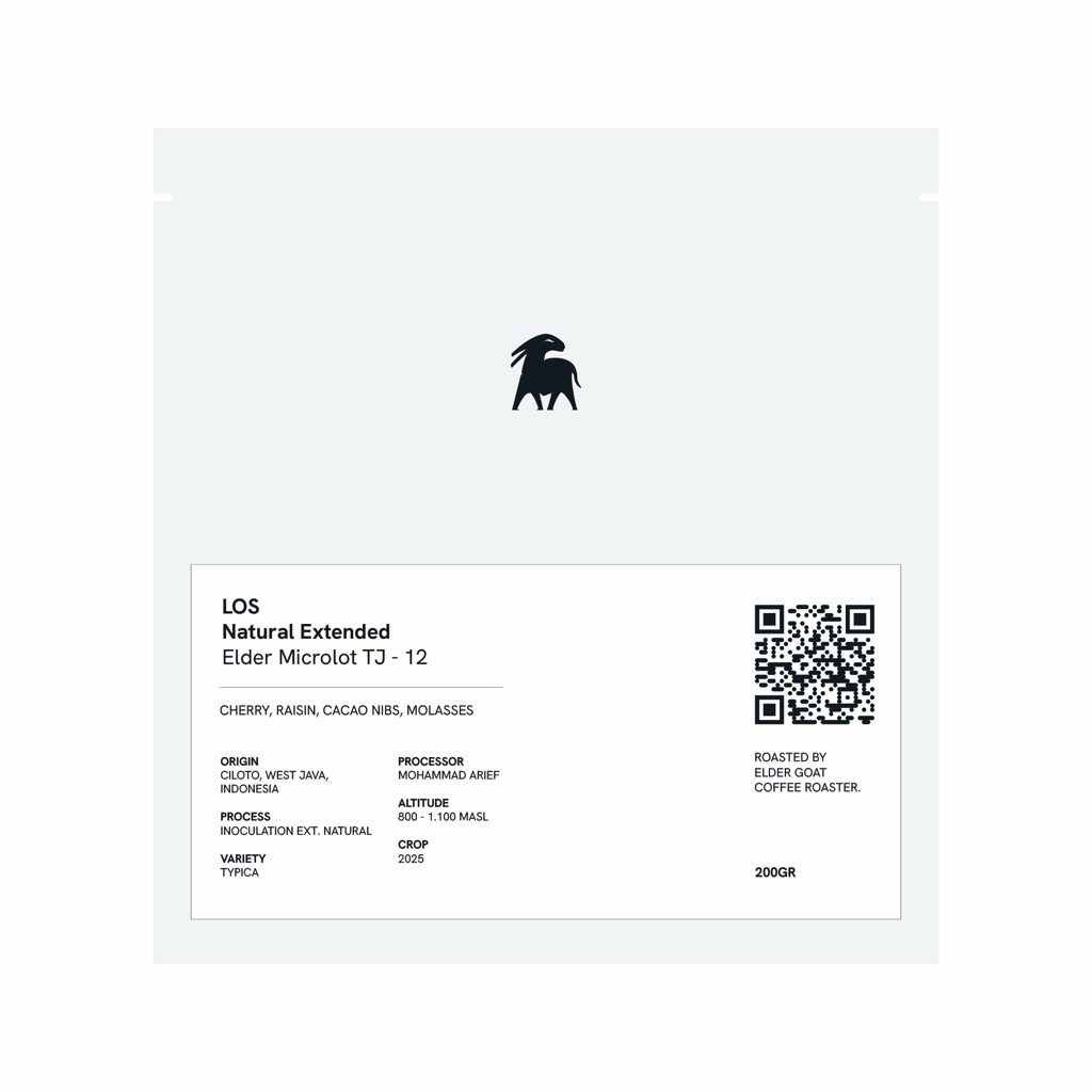 

Roasted Beans Arabica LOS Series Natural Extended Elder Microlot TJ-12