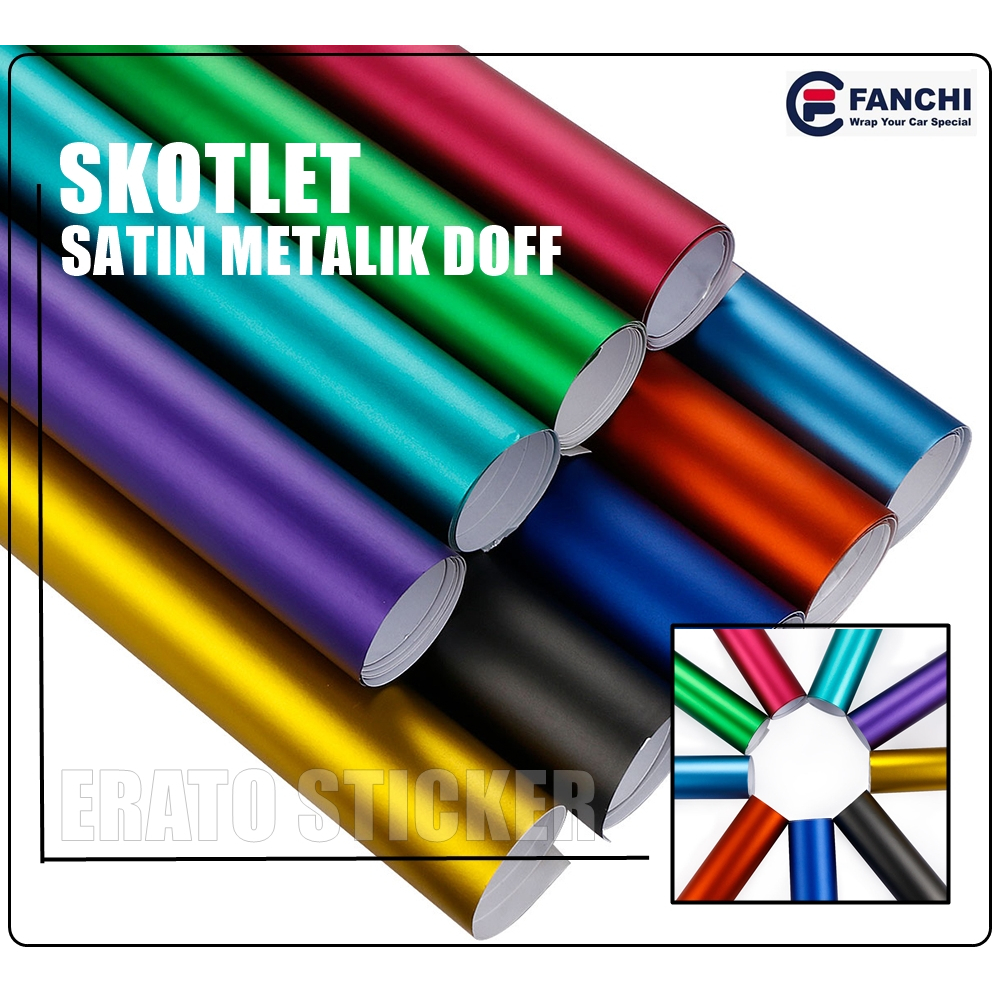 Stiker Skotlet Motor Metalik Variasi Warna Doff skotlet satin doff skotlet metalikdof skotlet fanchi