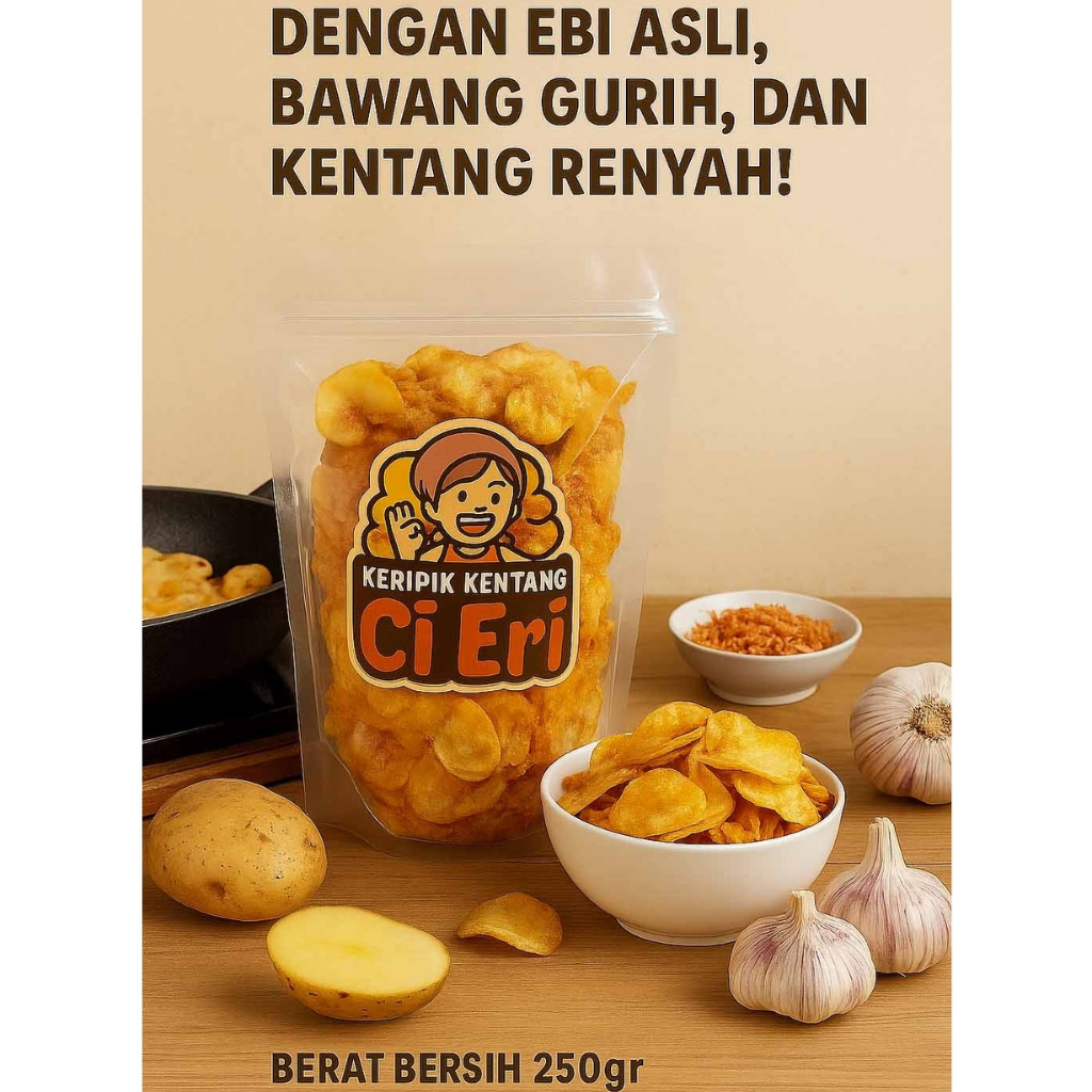 

Keripik Kentang Ebi Premium – Snack Enak Renyah Gurih