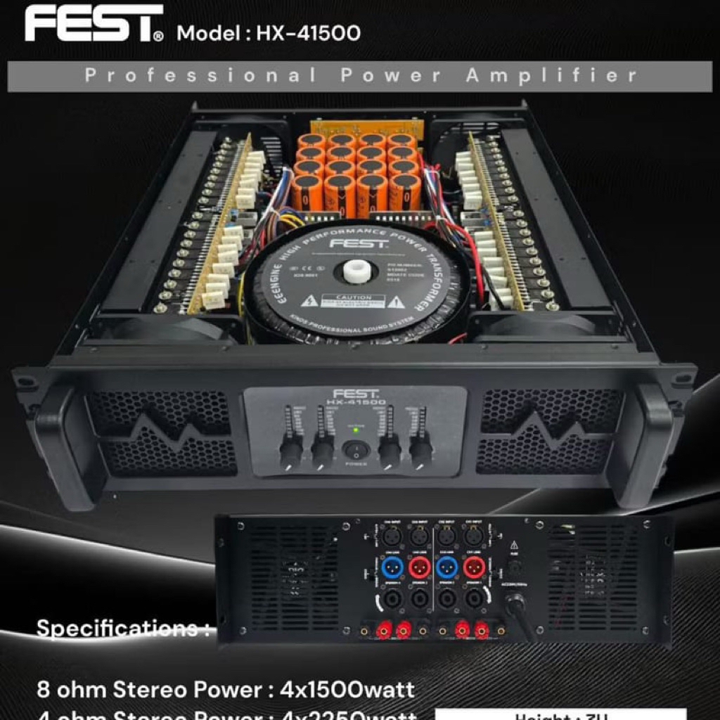 Power Amplifier Fest Hx 41500 Original Power amplifier Fest 4 Channel Class H