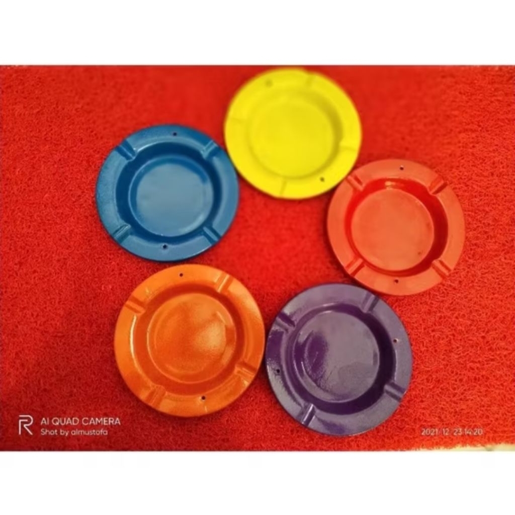 Asbak stainless warna / asbak rokok stainless / asbak murah