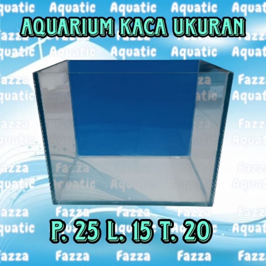 Aquarium Kaca 5mm Ukuran 25x15x20 Cm