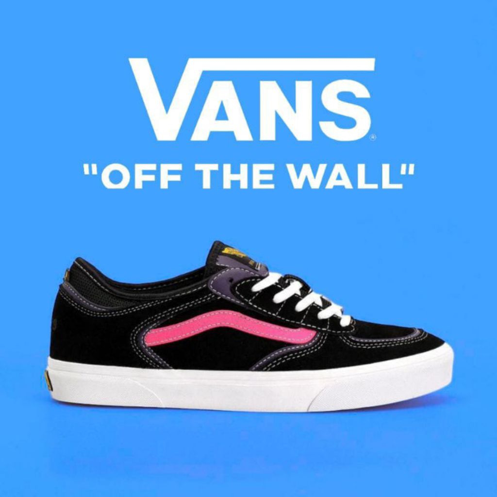Vans Skate Rowley Shoes Black / Pink Original 100%