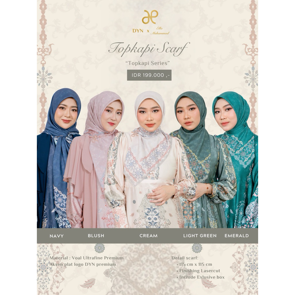DYN CLOTHINGLINE X ELLA MUHAMMAD - Topkapi Scarf