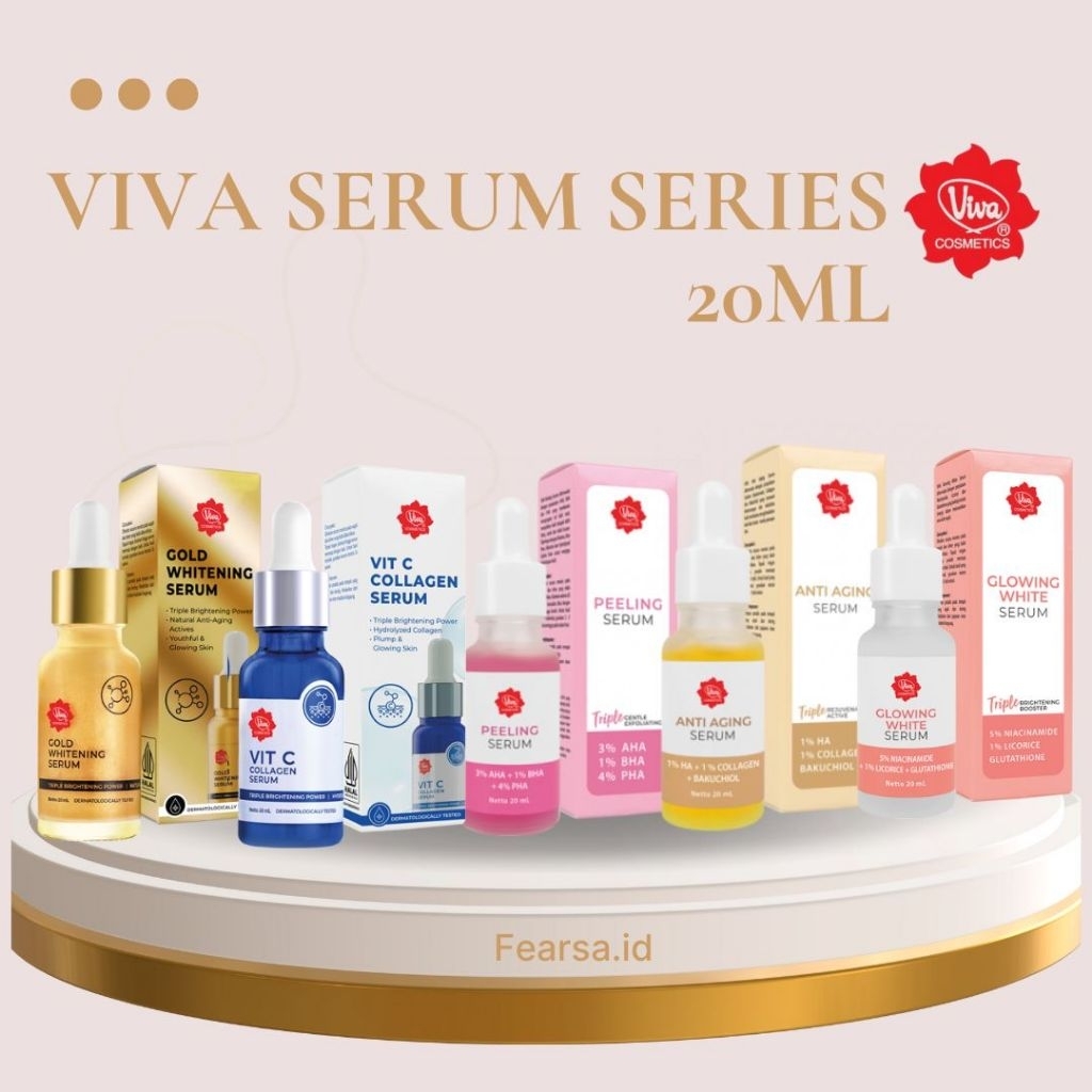 Viva Serum 20ml / Viva Serum Glowing / Viva Serum Gold Whitening / Serum Flek