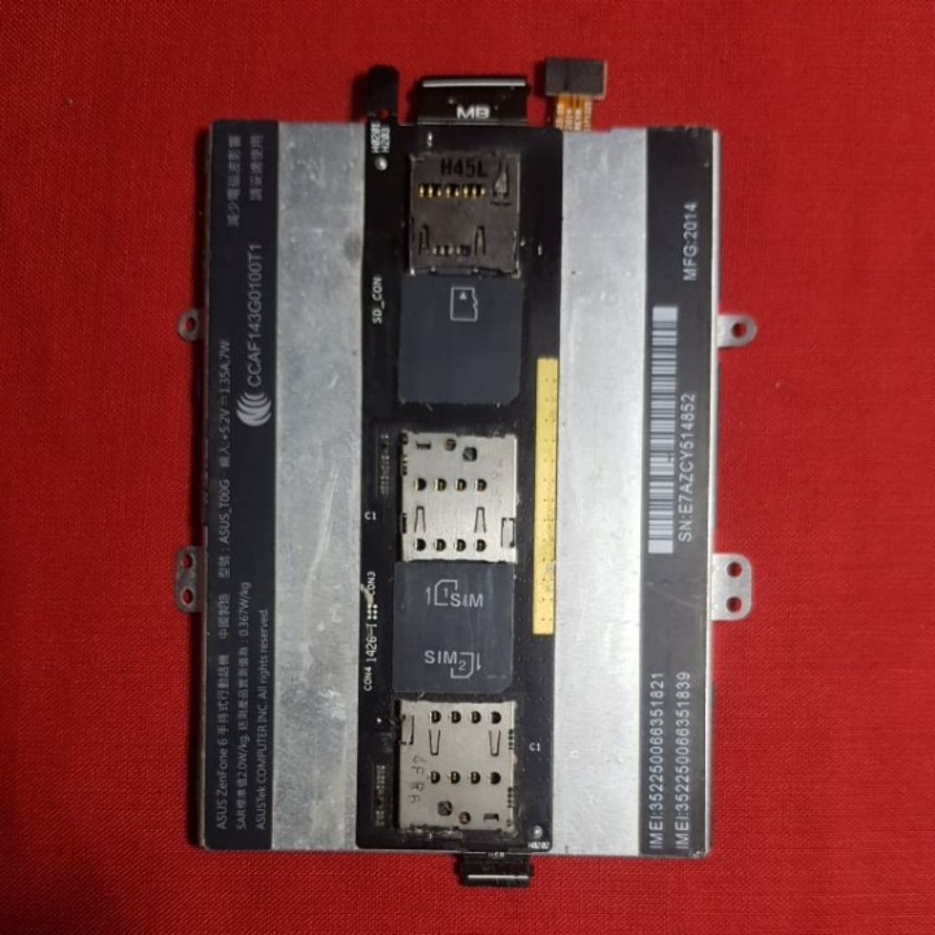 batre asus zenfone 6 T00G original