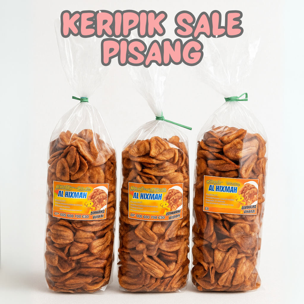 

Keripik Sale Pisang Asli Renyah Manis Gurih 1 Kg Khas Cilacap