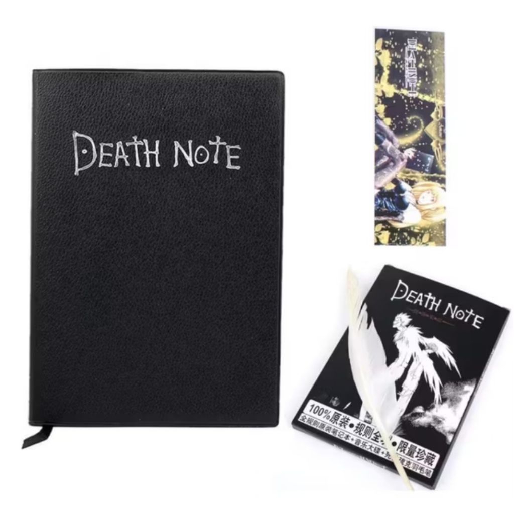 

Buku Death Note + Pena Bulu + Pembatas Buku & Bookmark Anime – Koleksi Merchandise Anime Jepang Uniky
