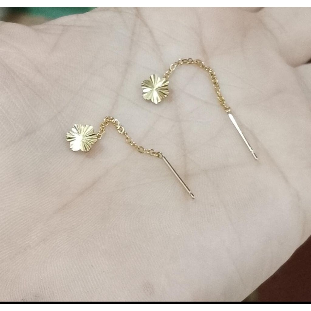 anting tusuk model jarum titanium