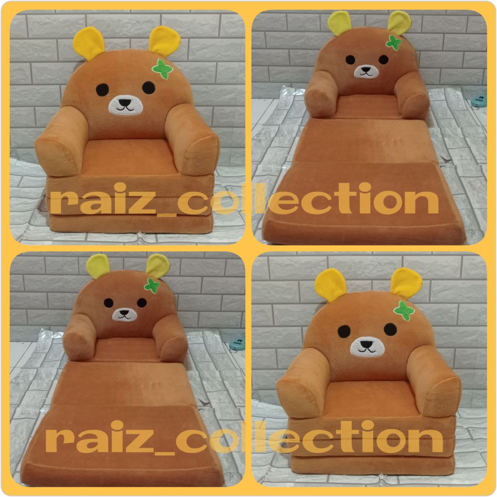 Sofa Lipat Anak (3Lipat) Rilakuma Sofabed Anak Sofa Lipat Lucu
