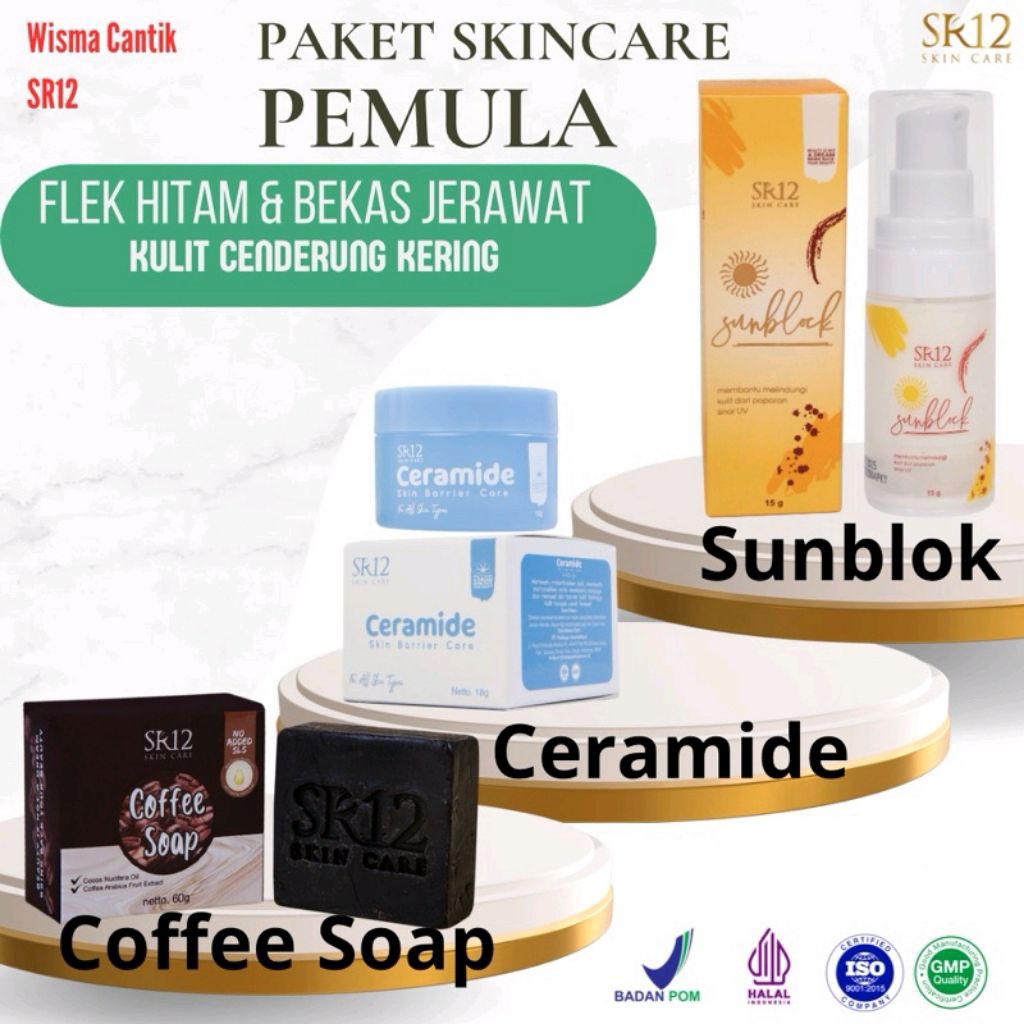 Paket Pemula skincare SR12 Basic skincare SR12