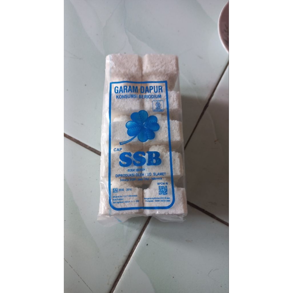 

Garam kotak 550gr dan halus 250gr