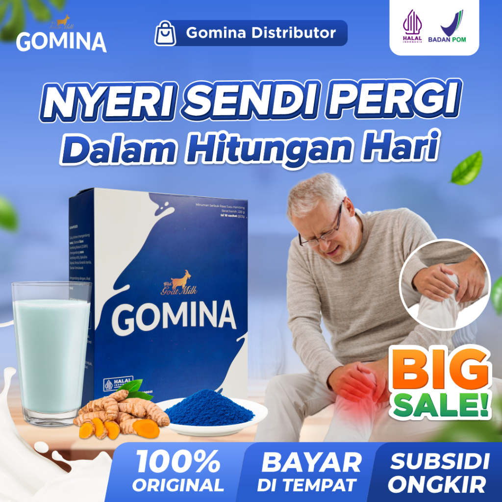 

GAJIAN SALE! GOMINA Susu Kambing Etawa - Ampuh Atasi Nyeri Sendi Lutut dan Hilangkan Pegal Linu Tanpa Obat - 100% ORIGINAL