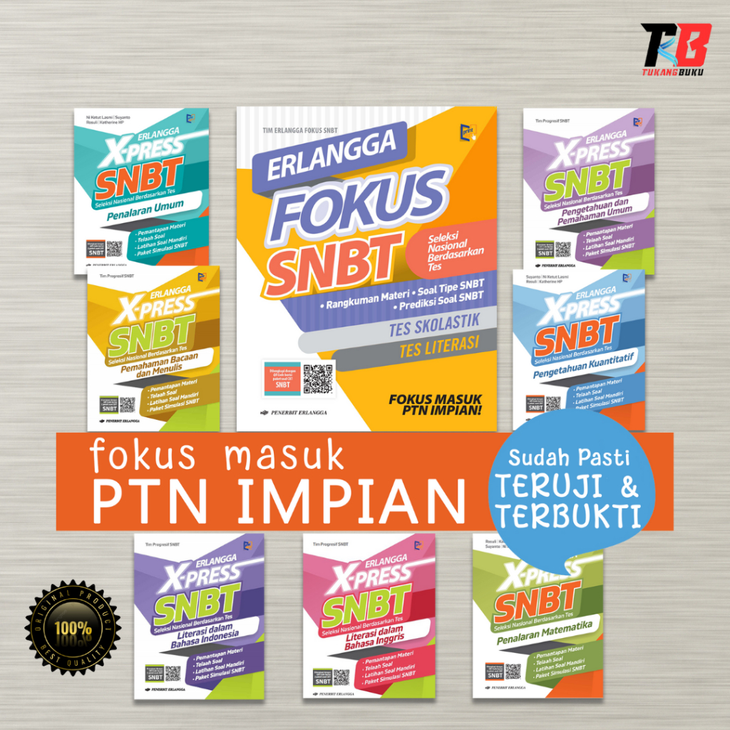BUKU SNBT 2026 FOKUS SNBT - XPRESS SNBT - ORIGINAL - PENERBIT ERLANGGA