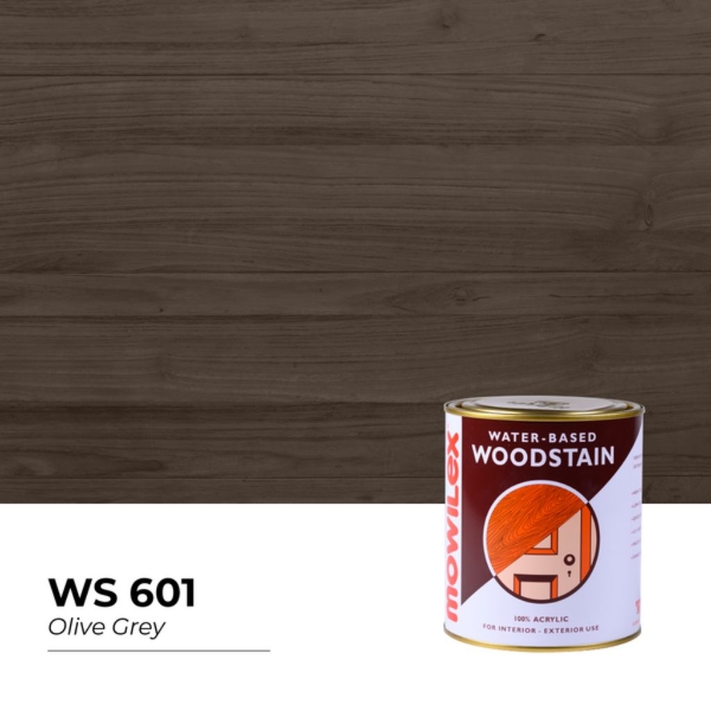 Mowilex WoodStain cat kayu / plitur / vernis bahan air waterbased 1 liter