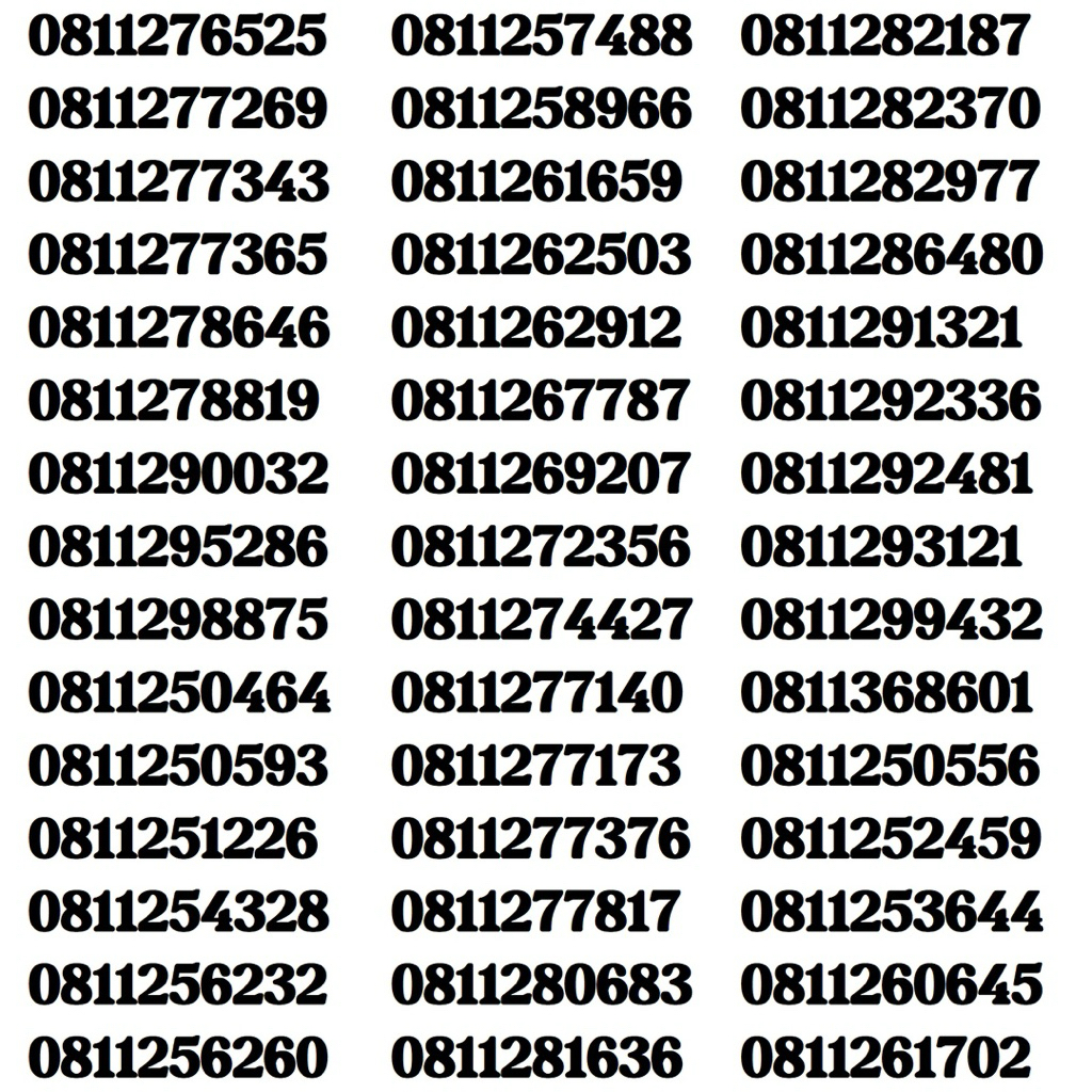 NOMOR CANTIK 10 DIGIT KARTU HALO FREE 50gb