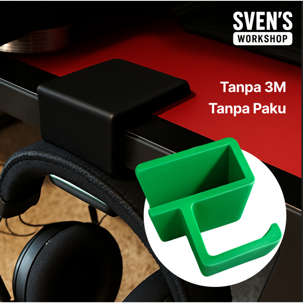 Gantungan Headphone untuk Meja Kerja Kantor IKEA - Sven's