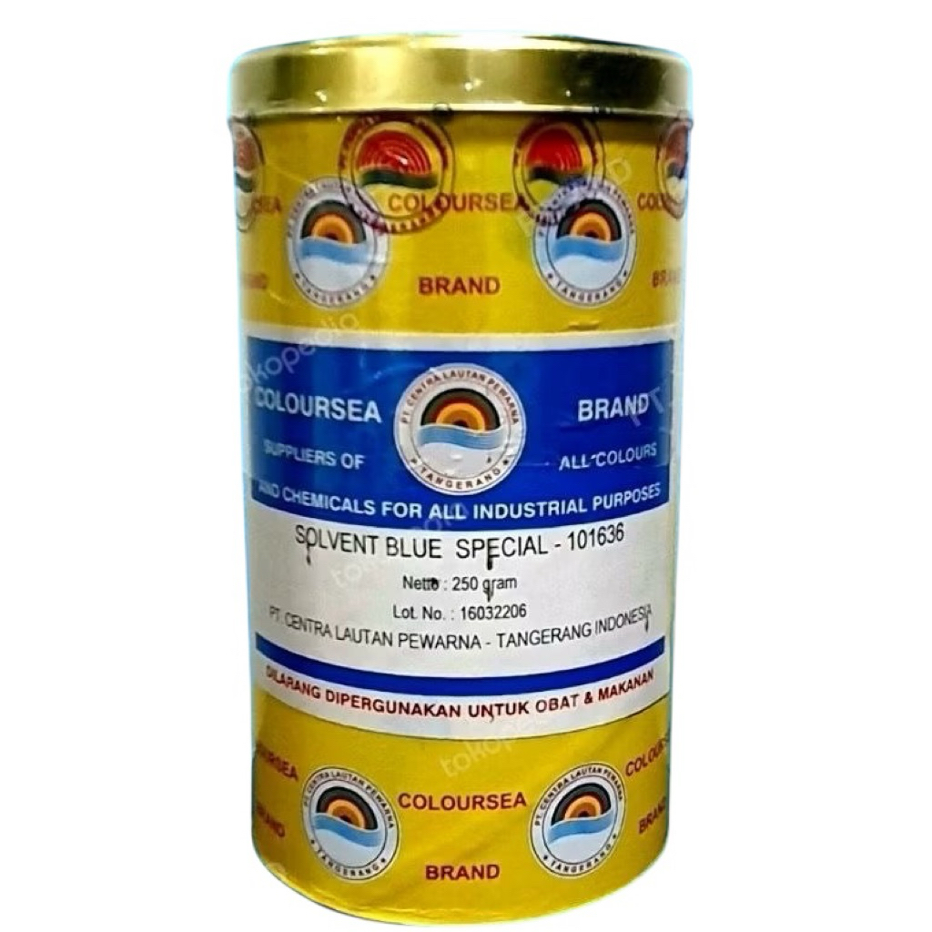 

Solvent Blue Special - 101636 (250 Gram)/Pewarna untuk Minyak (oil base)