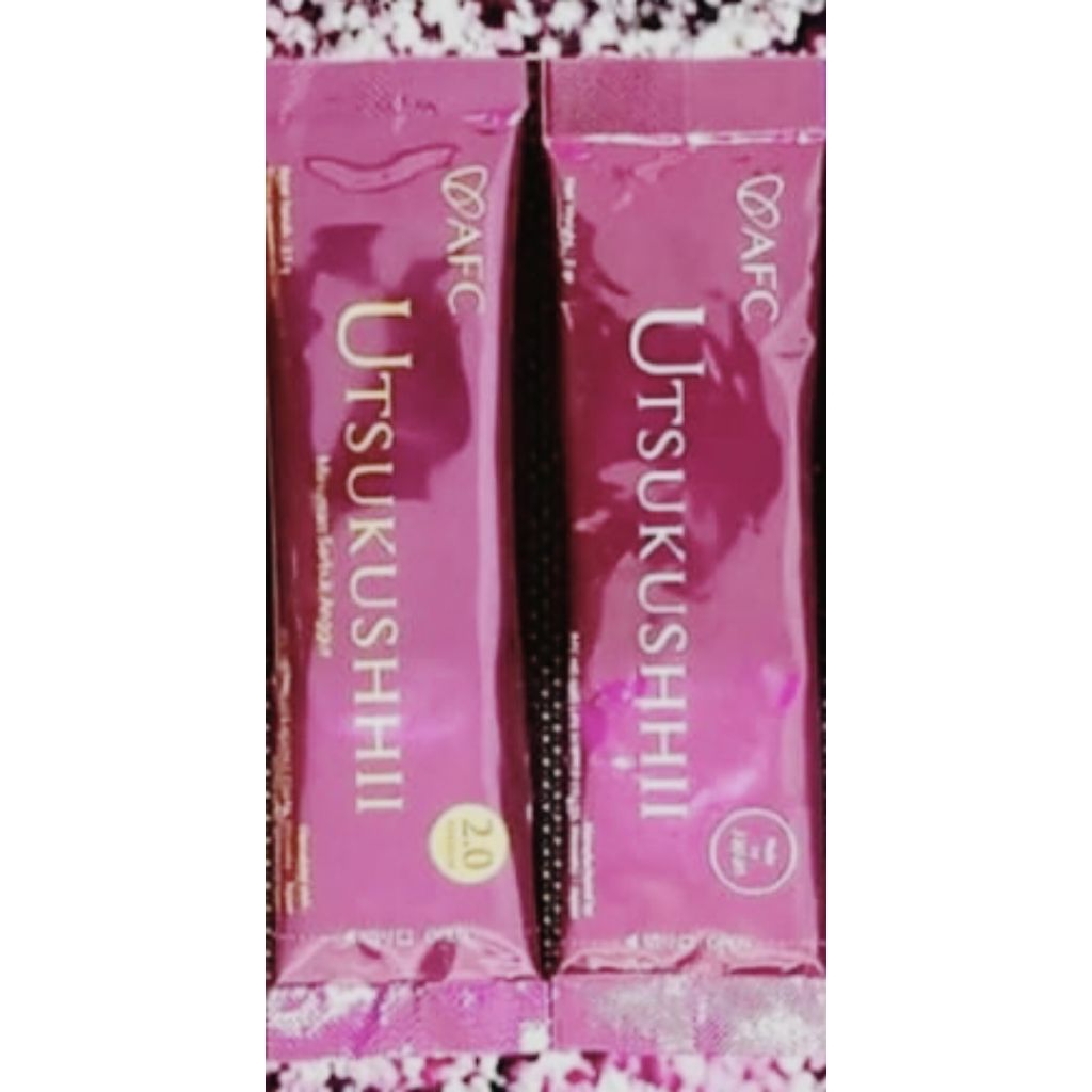 Promo UTSUKUSHHII ECER 3 SACHET "Utsukushii afc jepang original " Utsukushii dan subarashi" Utsukush
