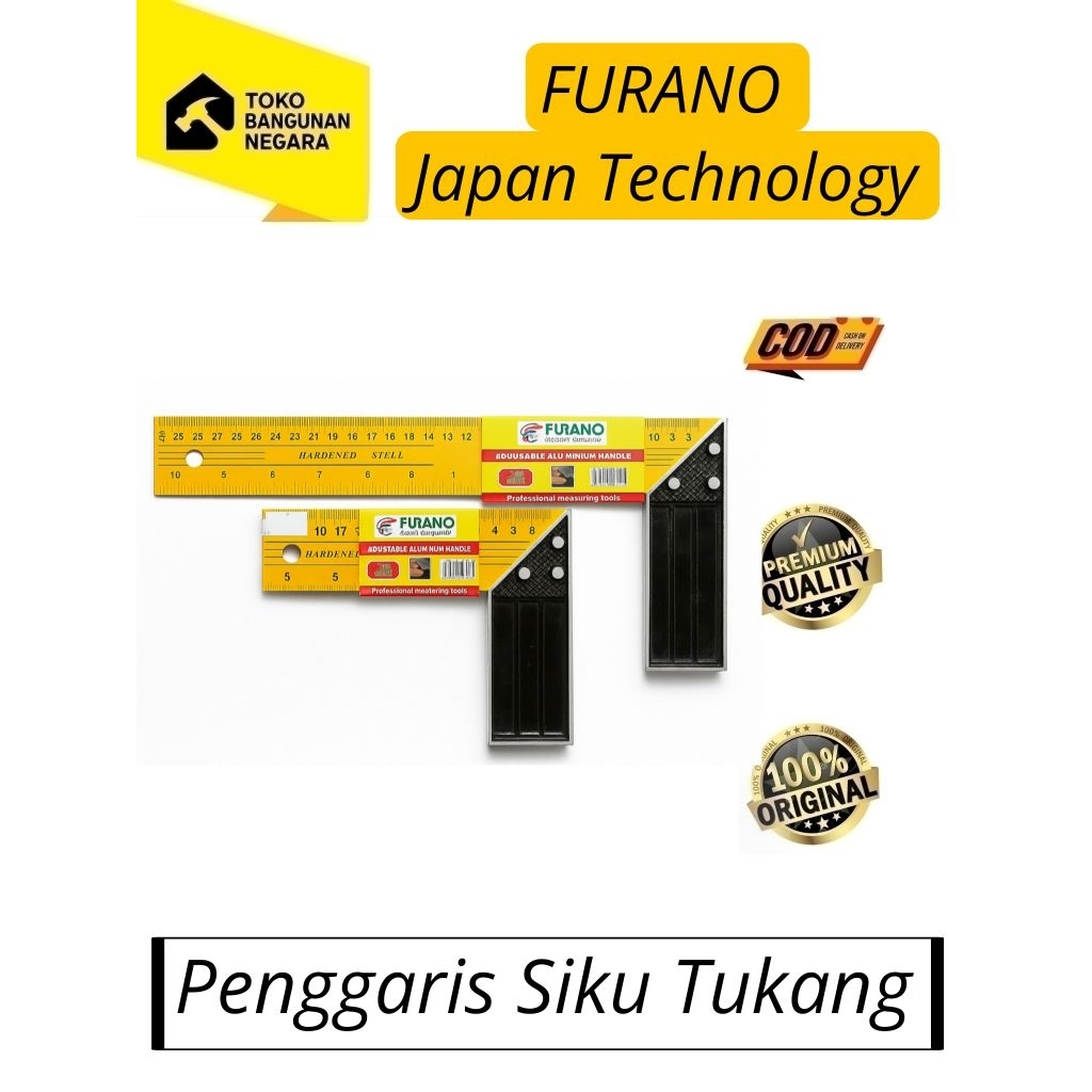 

Penggaris Siku Tukang FURANO | Japan Technology TRY SQUARE ALUMINIUM HANDLE