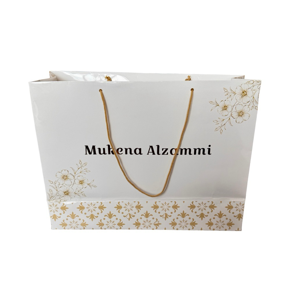 

DISKON MUKENA ALZAMMI - BOX HAMPERS SOFT BOX + PAPPERBAG ECXLUCIVE MUKENA ALZAMMI