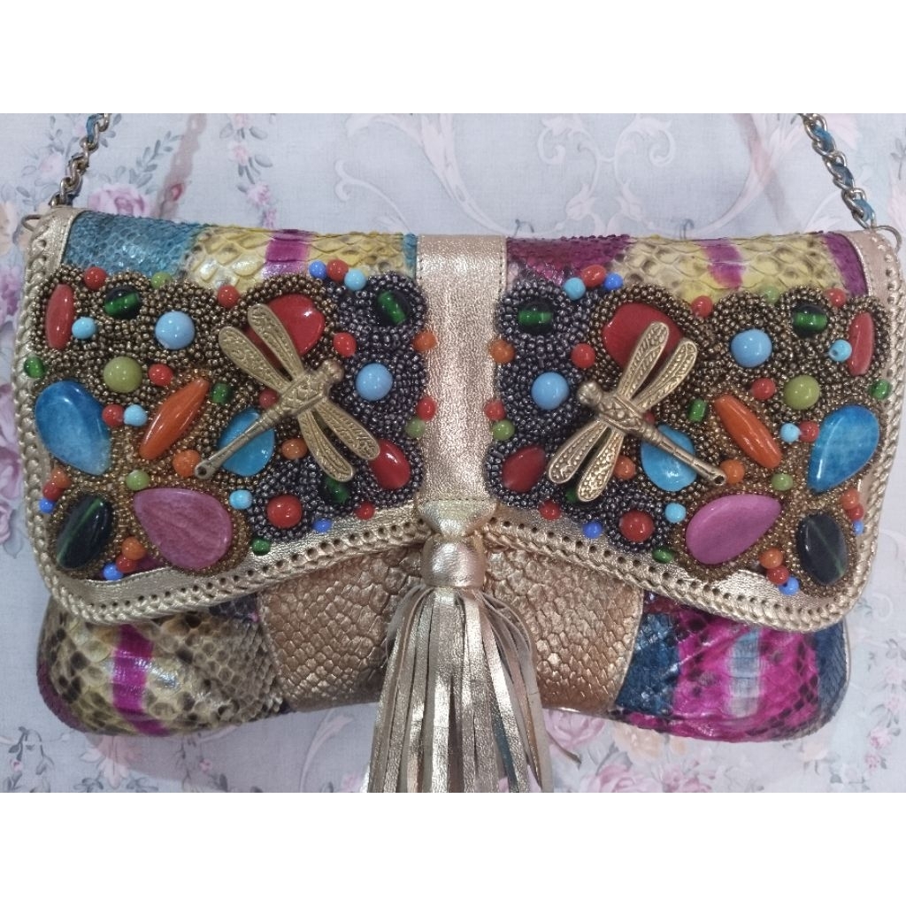 TAS ASLI KULIT ULAR BALI