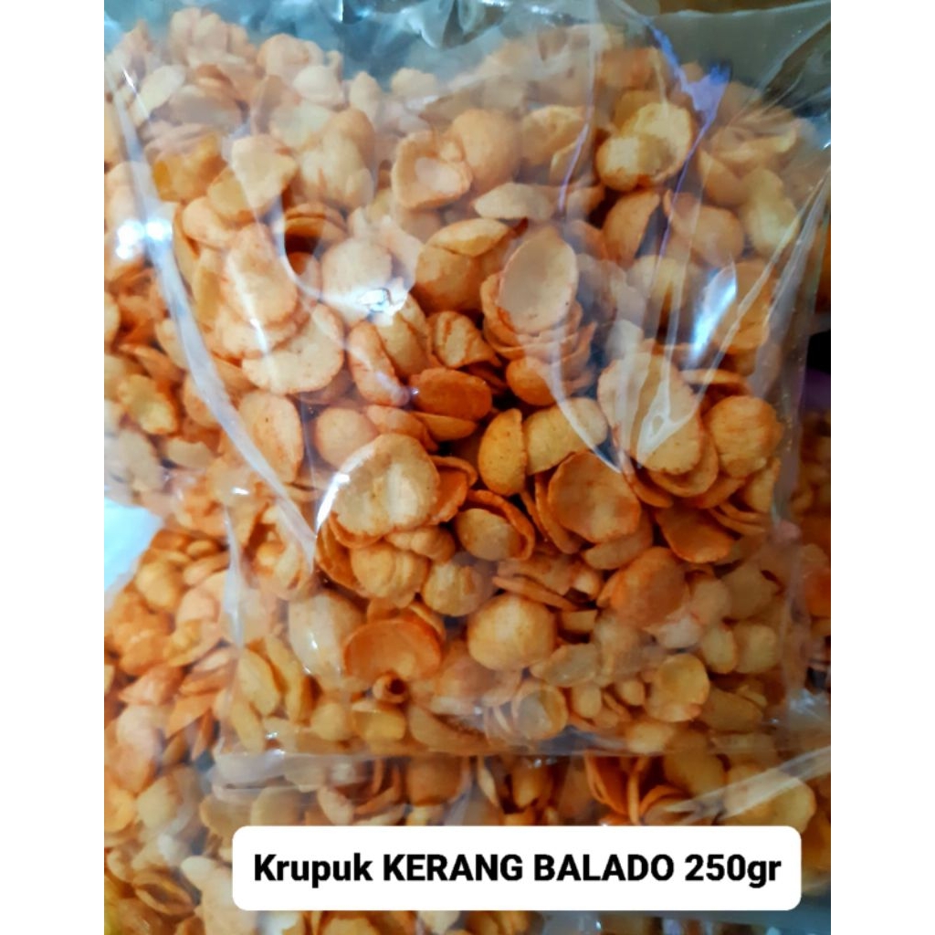 

KERUPUK KERANG BALADO 250GR