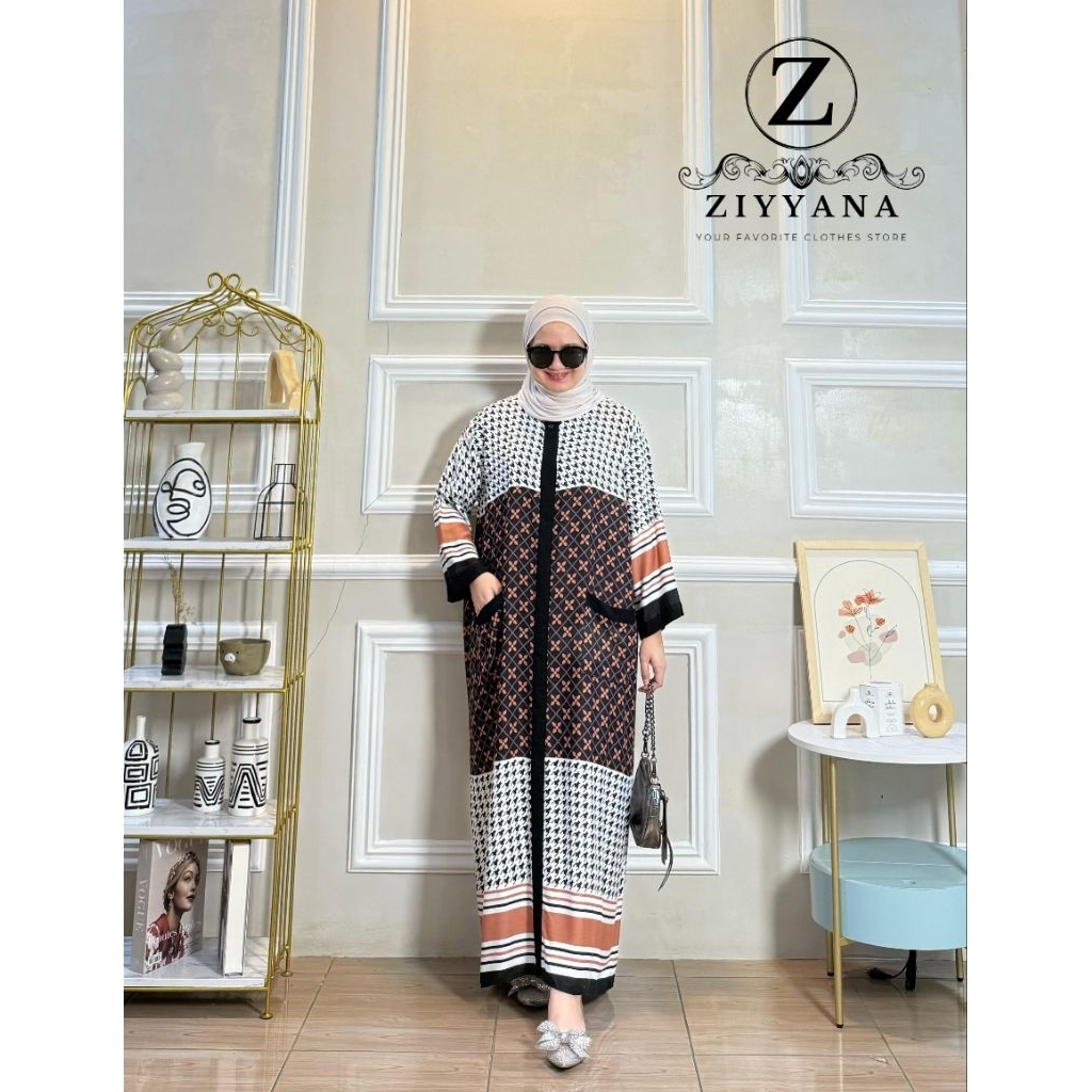 gamis rayon jumbo -  Aqila dress rayon motif - rayon viscose premium | gamis pesta busui casual sant