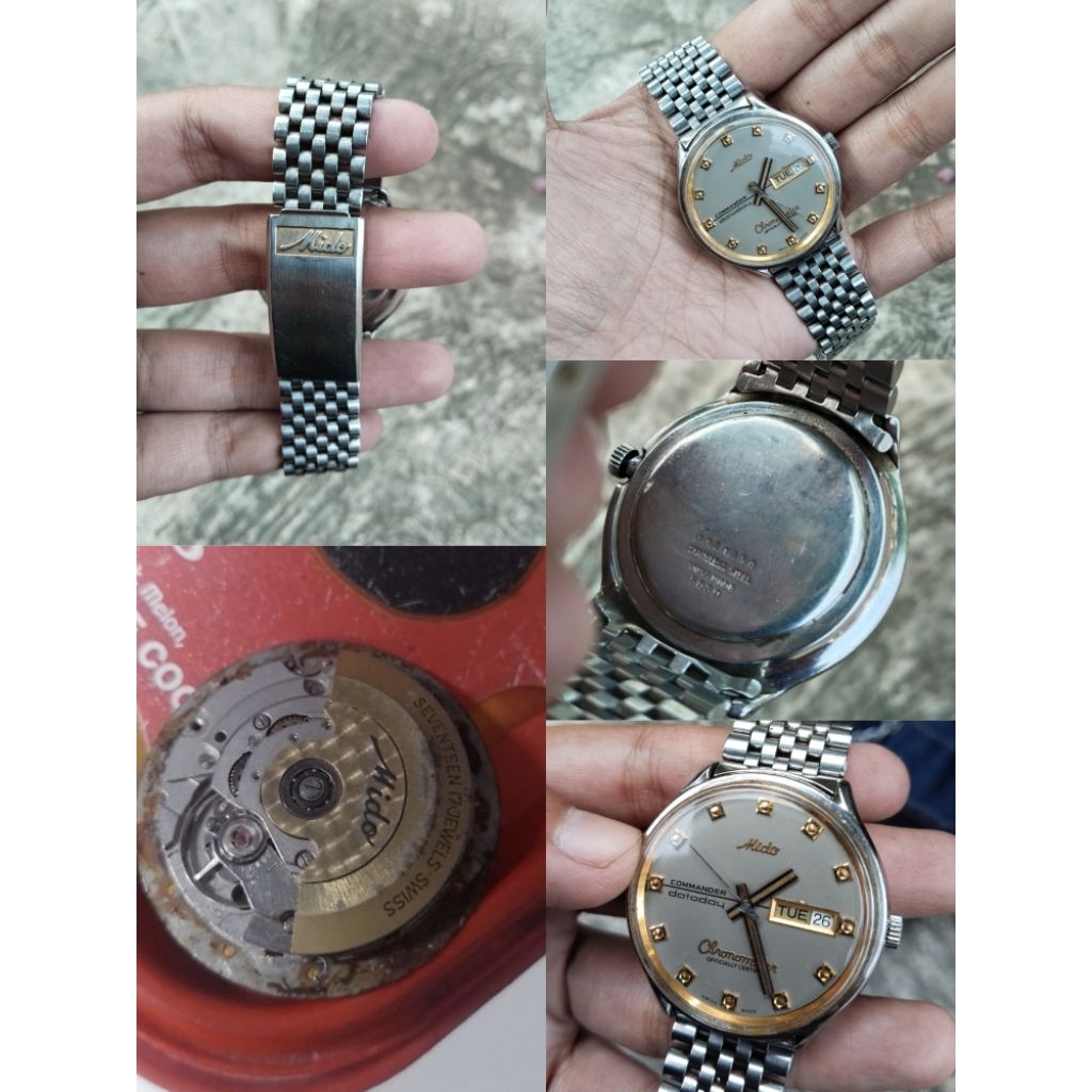 jam mido vintage otomatis mido commander