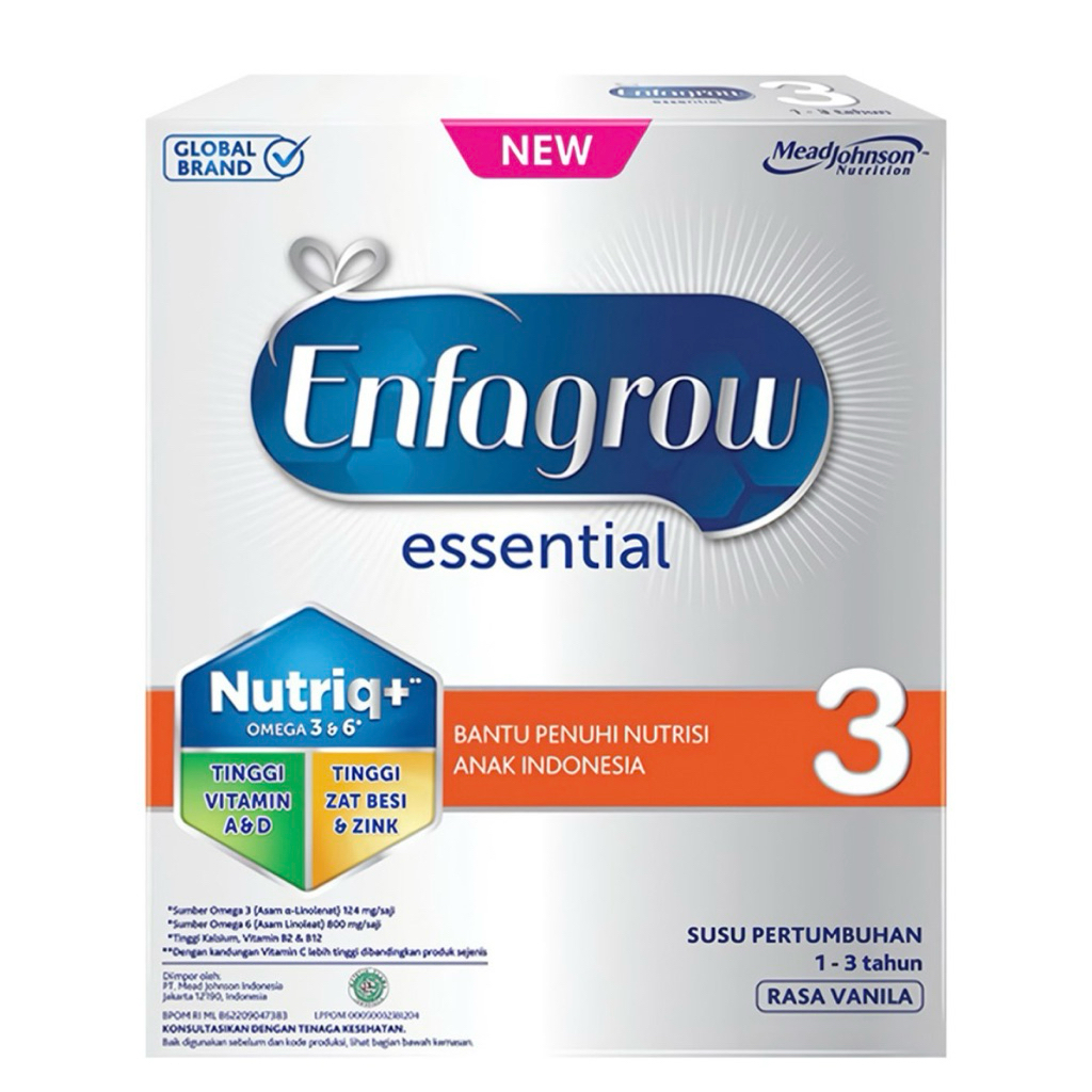 

Enfagrow Essential 3 Susu Bubuk Pertumbuhan Anak 1-3 Tahun Vanila 240 g
