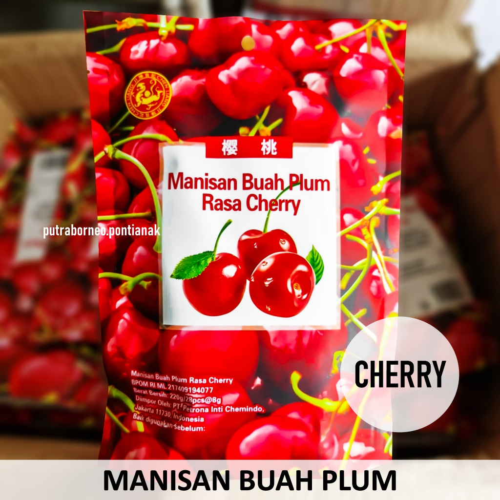 

Manisan Buah Cherry 220 gr / Manisan Plum Buah Kering