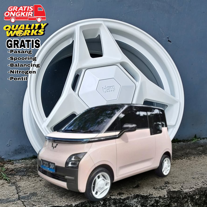 Velg Mobil Wuling Air Ev Ring 14 Velg Racing Mobil Wuling Airev Hsr Wheel Telu