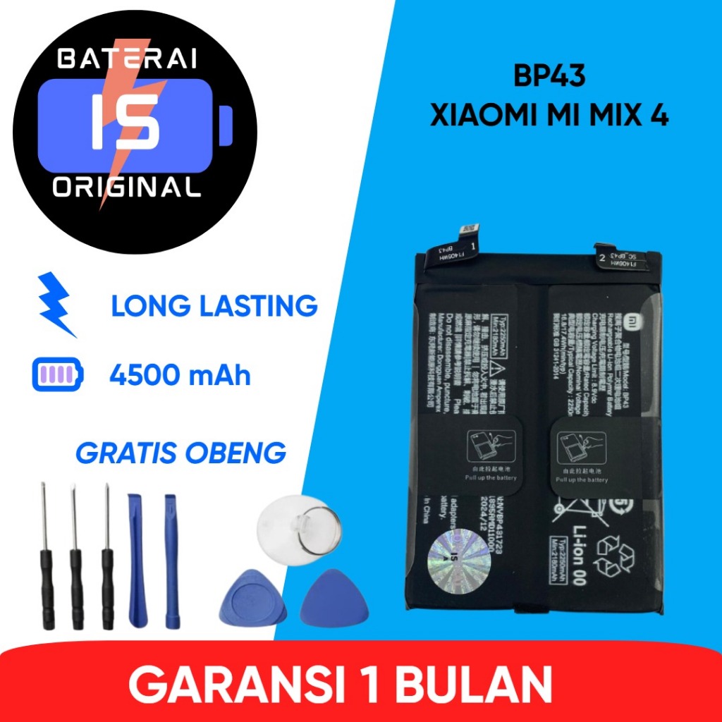 BATERAI BP43 MI MIX 4 / XIAOMI MI 4