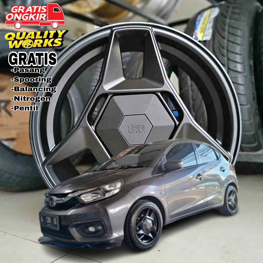Velg Racing Ring 14 Mobil Brio, Sigra, Xenia, Velg Mobil Racing R14 Hsr Wheel Telu
