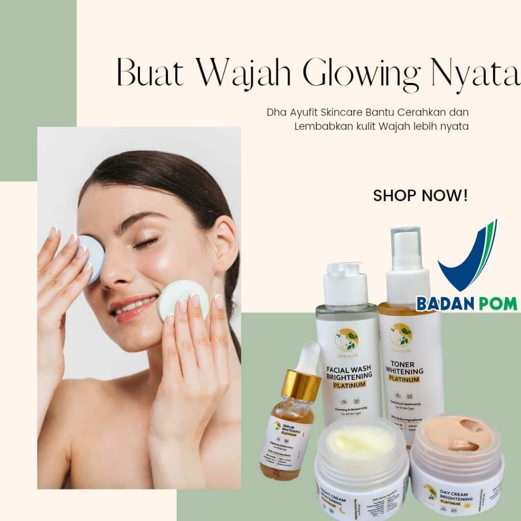 DHA_Ayufit Skincare Bpom Skincare Glowing 1 Set Lengkap Skincare Glowing Cepat Putih  Skincare glowi