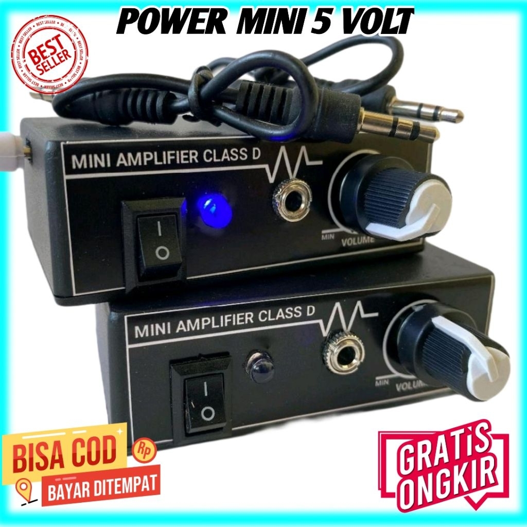 POWER AMPLIFIER MINI 5 VOLT POWER PAM8403 AMPLI MINI MURAH POWER MINIATUR