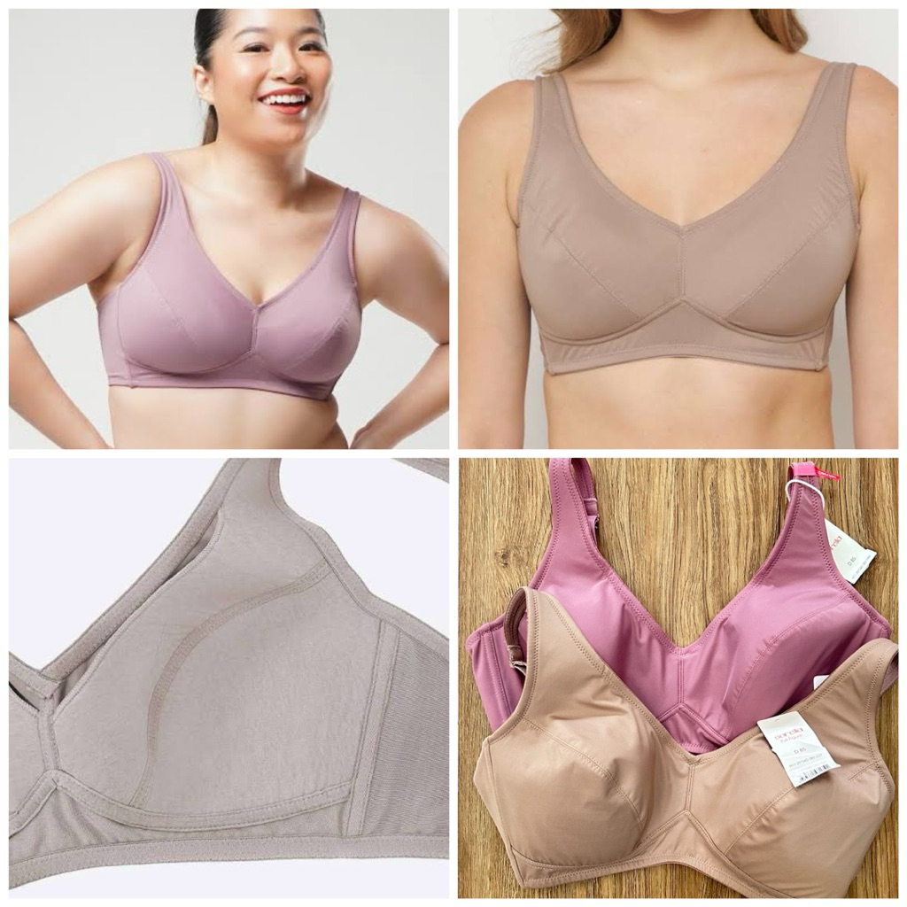Sorella bra simple pleasure N11-29734D tanpa kawat cup jumbo original