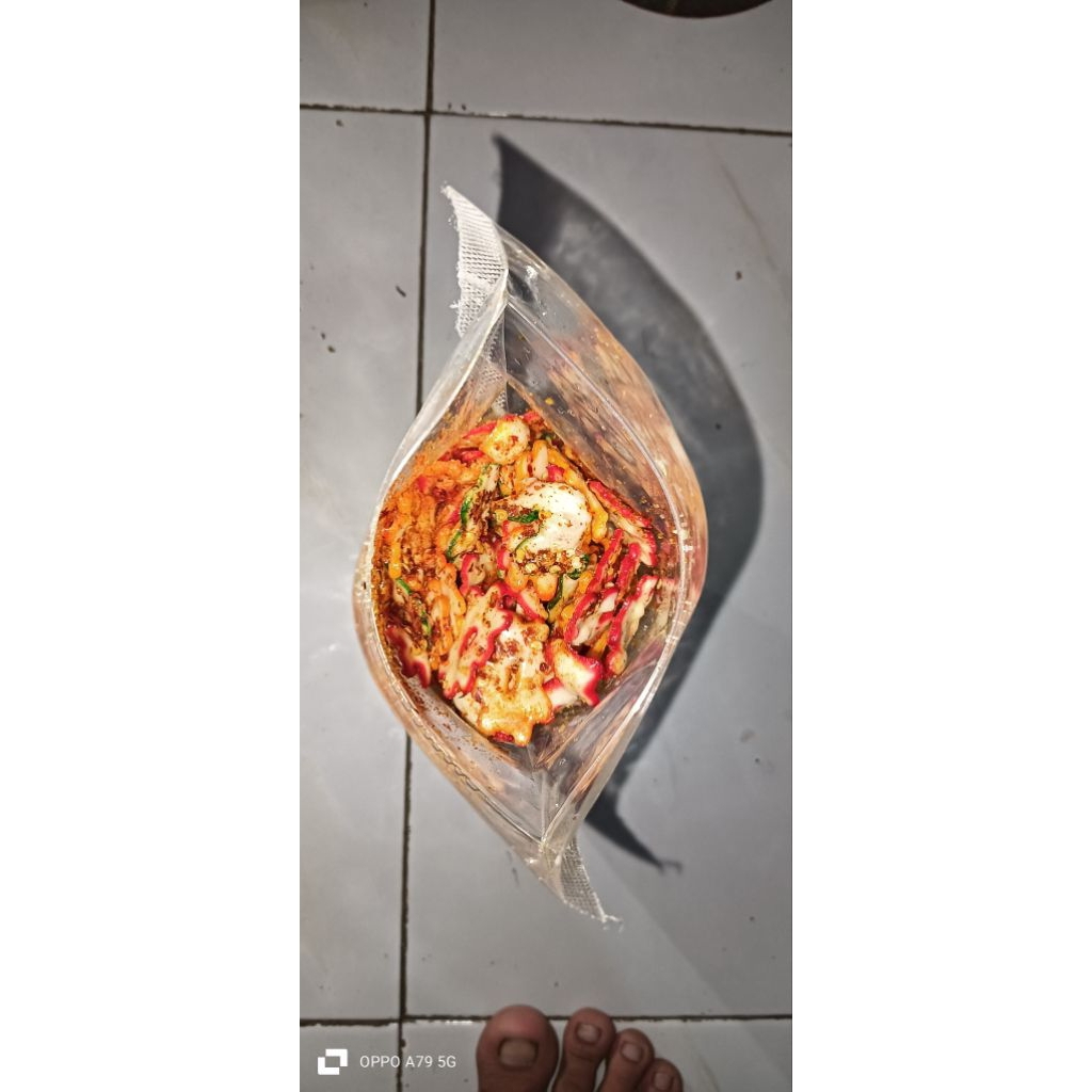 

seblak Kering kerupuk bunga Chili oil