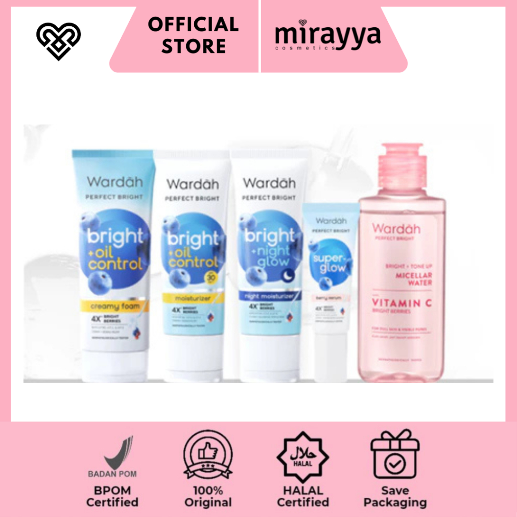 MIRAYYA Wardah (5 Pcs ) Paket Skincare / Paket Lengkap Skincare Wardah MIRAYYA