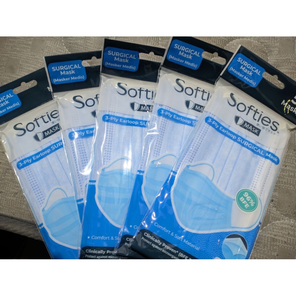 Softies Daily Mask / Surgical Mask 3 Ply EARLOOP